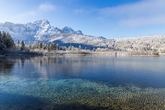 Almsee am Wintermorgen