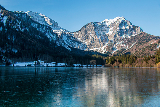 Bei klirrender Kälte-Der vordere Langbathsee