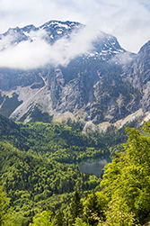 Das Wetter wurde besser. Das Höllengebirge mit dem hinteren See