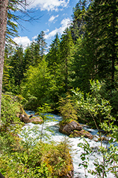 Im Sommer ideal, weil es angenehm kühl ist im Tal