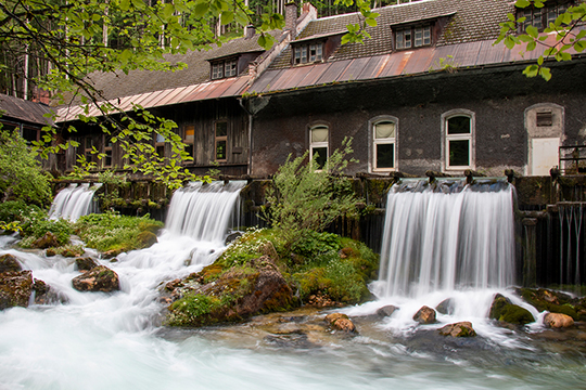 Ein Teil der alten Sensenschmiede die mit Wasser betrieben wurde