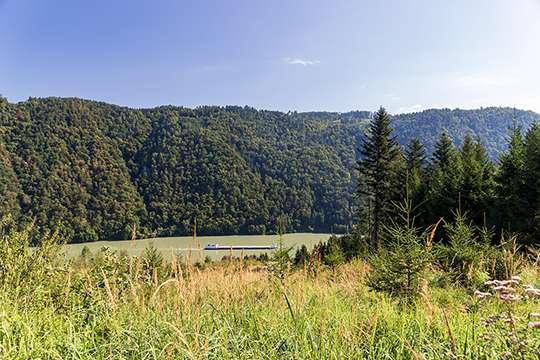 Der erste Blick vom Berg