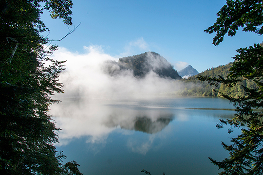 Der Morgennebel zieht sich zurück