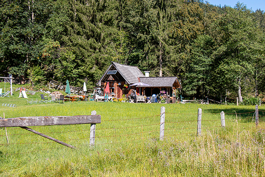 Die Jausenstation auf der Moosalm